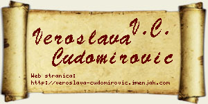 Veroslava Čudomirović vizit kartica